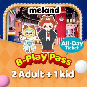 2Adult+ 1kid 8-play pass (All-Day)