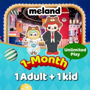 1Adult+ 1kid 1 months of unlimited play