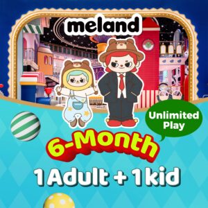 1Adult+ 1kid 6 months of unlimited play
