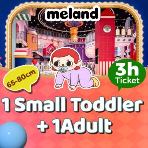 1Adult+1Small Toddler 65-80 cm Play for 3 hrs